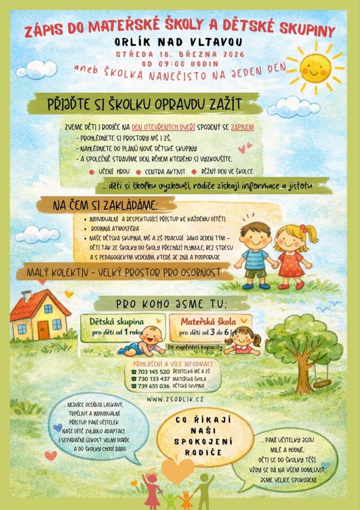 Zápis do&nbsp;MŠ